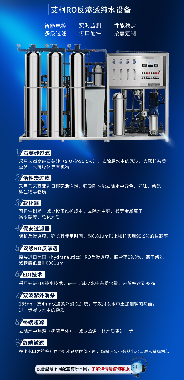 edi超純水設(shè)備500l/H插圖5